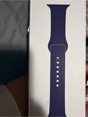 Navy Silicone Apple Watch Band - Classic Sport Style